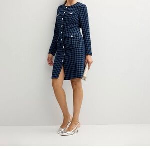 Nanette Lepore Long Sleeve Button-Front Sheath Dress.